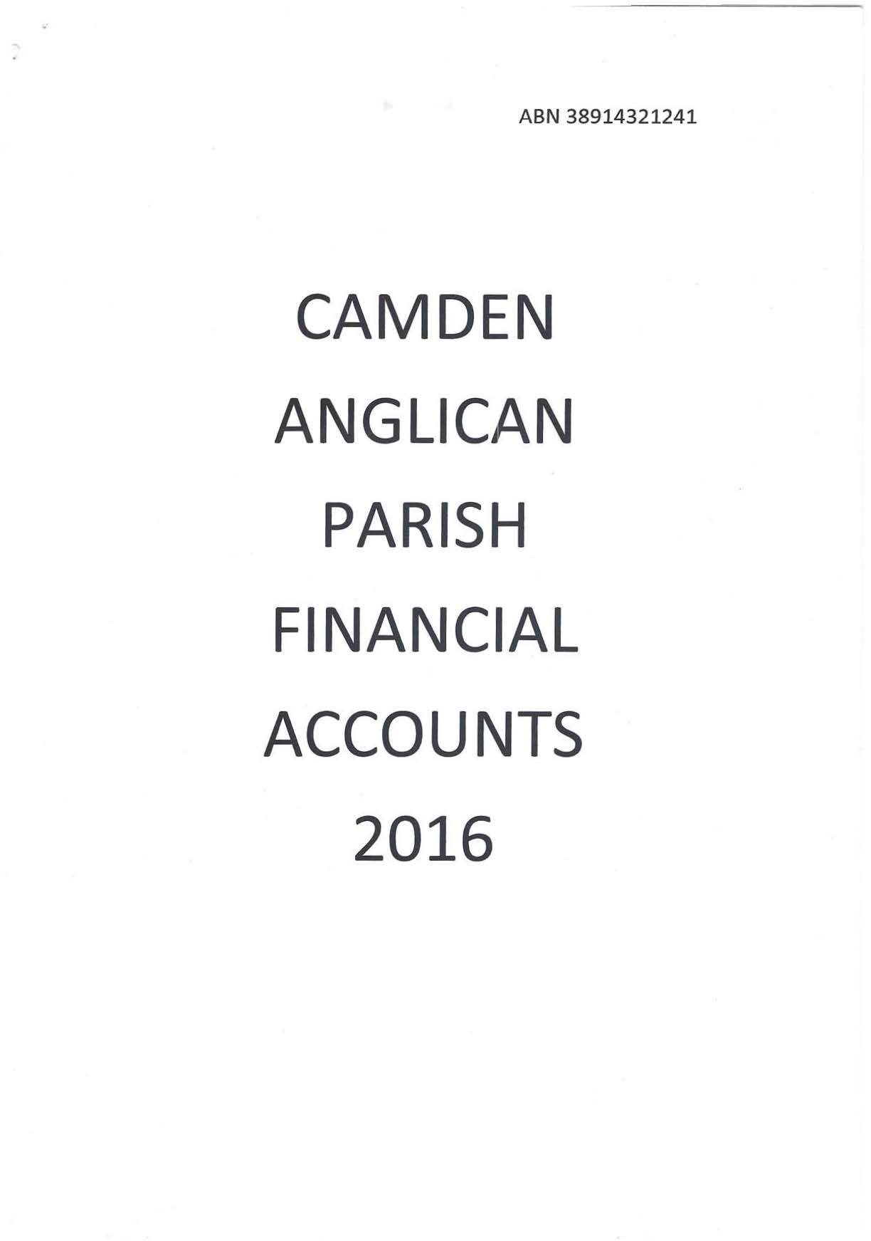 St John's accounts 2016'
